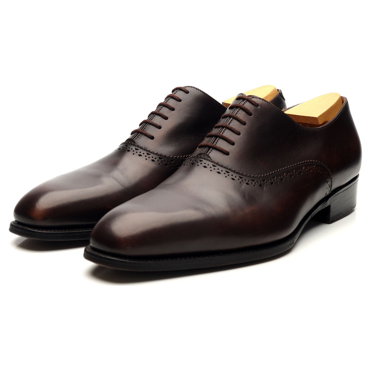 Dark Brown Leather Oxford 8.5 E UK 9