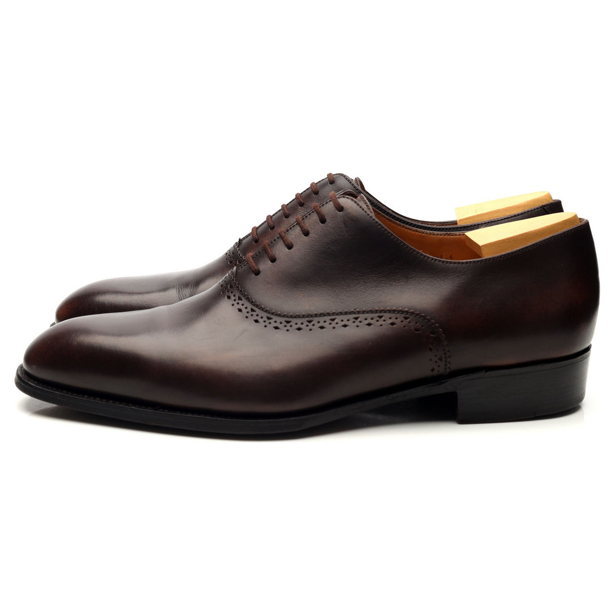 Dark Brown Leather Oxford 8.5 E UK 9