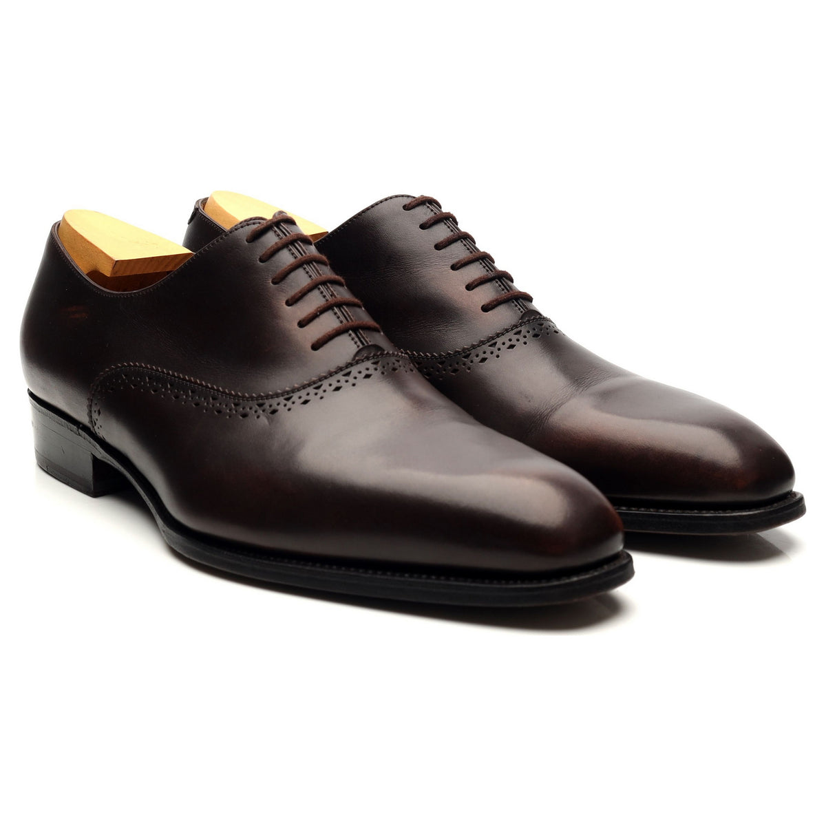 Dark Brown Leather Oxford 8.5 E UK 9