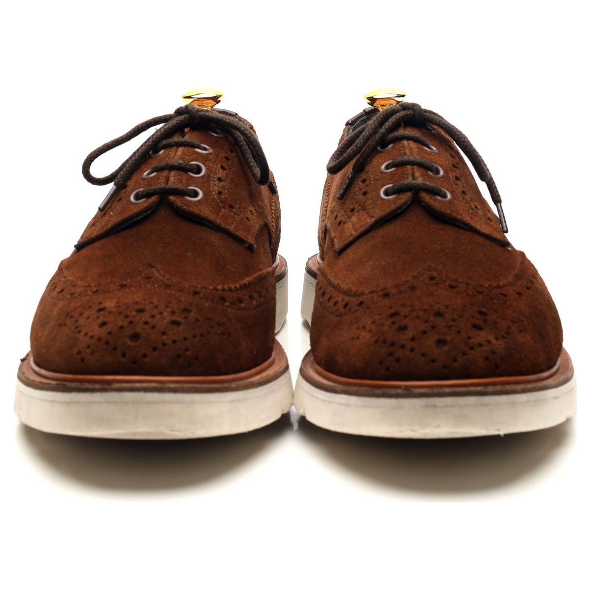 &#39;Bourton&#39; Brown Suede Derby Brogues UK 11