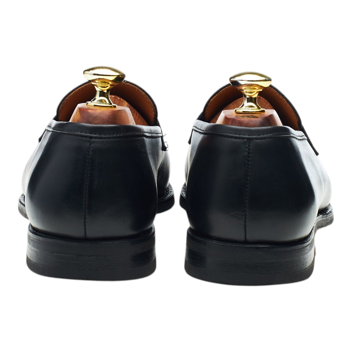 'Stenhammar II' Black Leather Loafers UK 7.5