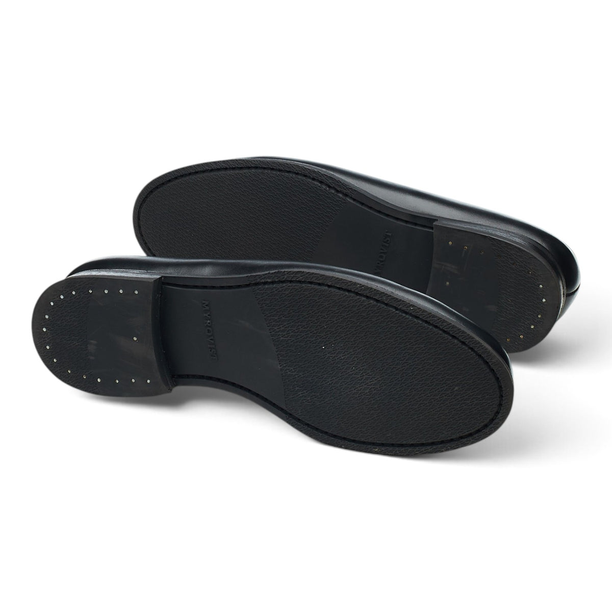 'Stenhammar II' Black Leather Loafers UK 7.5