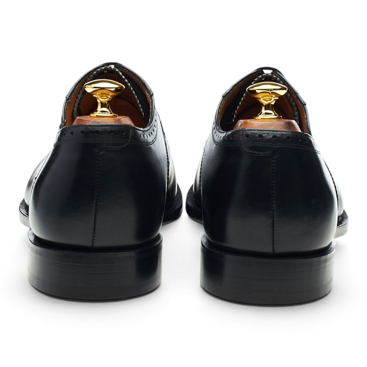 Royal Collection 'Edward' Black Leather Oxford Brogues UK 11 G