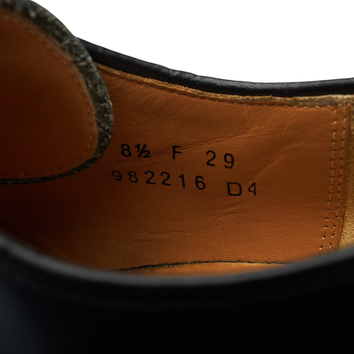 Black Leather Derby UK 8.5 F