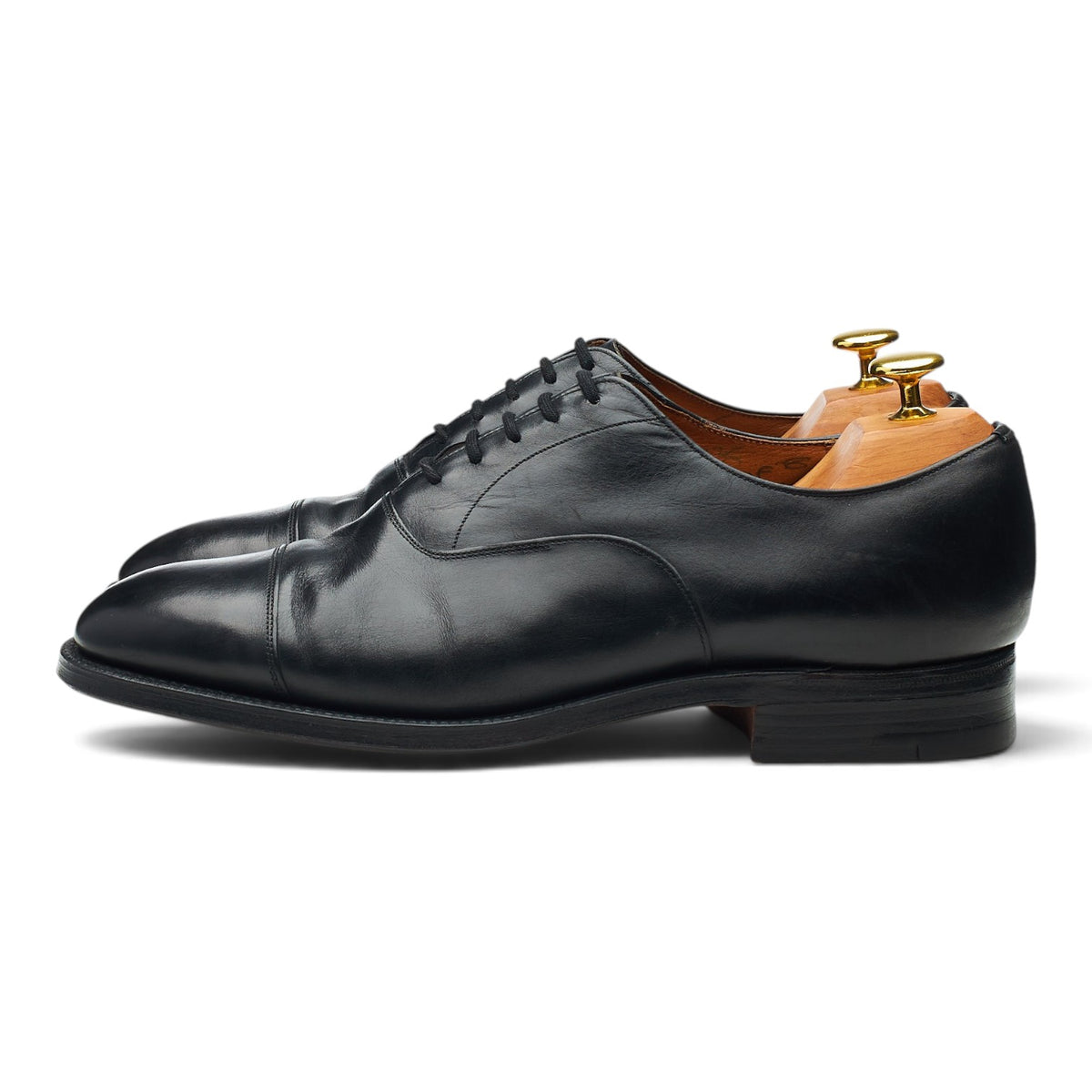 'Consul IV' Black Leather Oxford UK 8 F