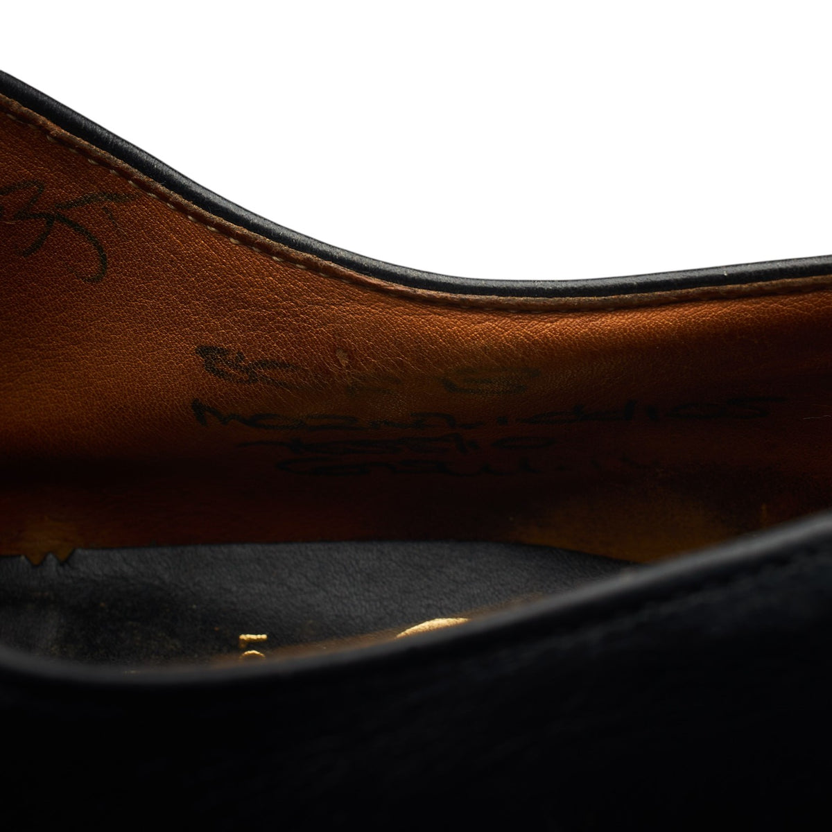 'Consul IV' Black Leather Oxford UK 8 F