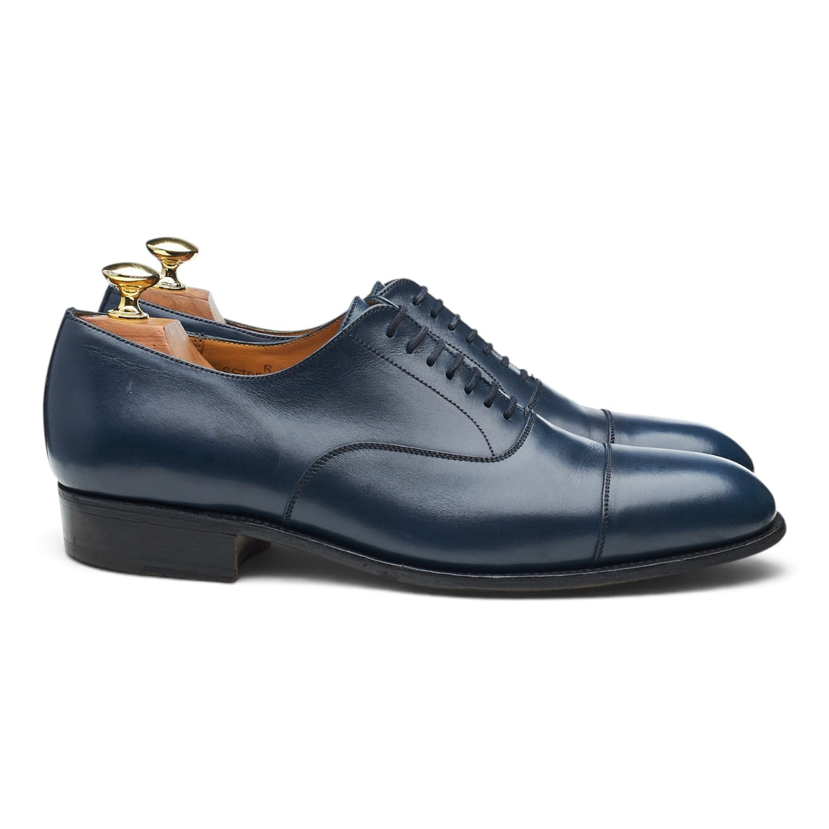 '415' Navy Blue Leather Oxford 7 E UK 7.5
