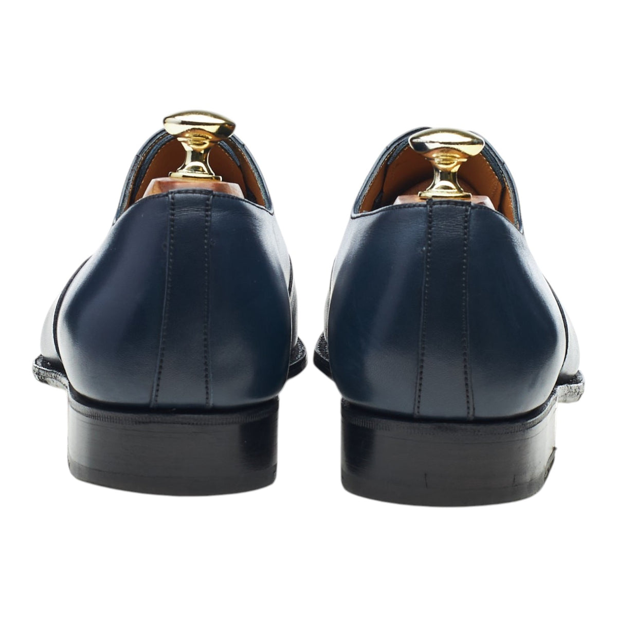 '415' Navy Blue Leather Oxford 7 E UK 7.5
