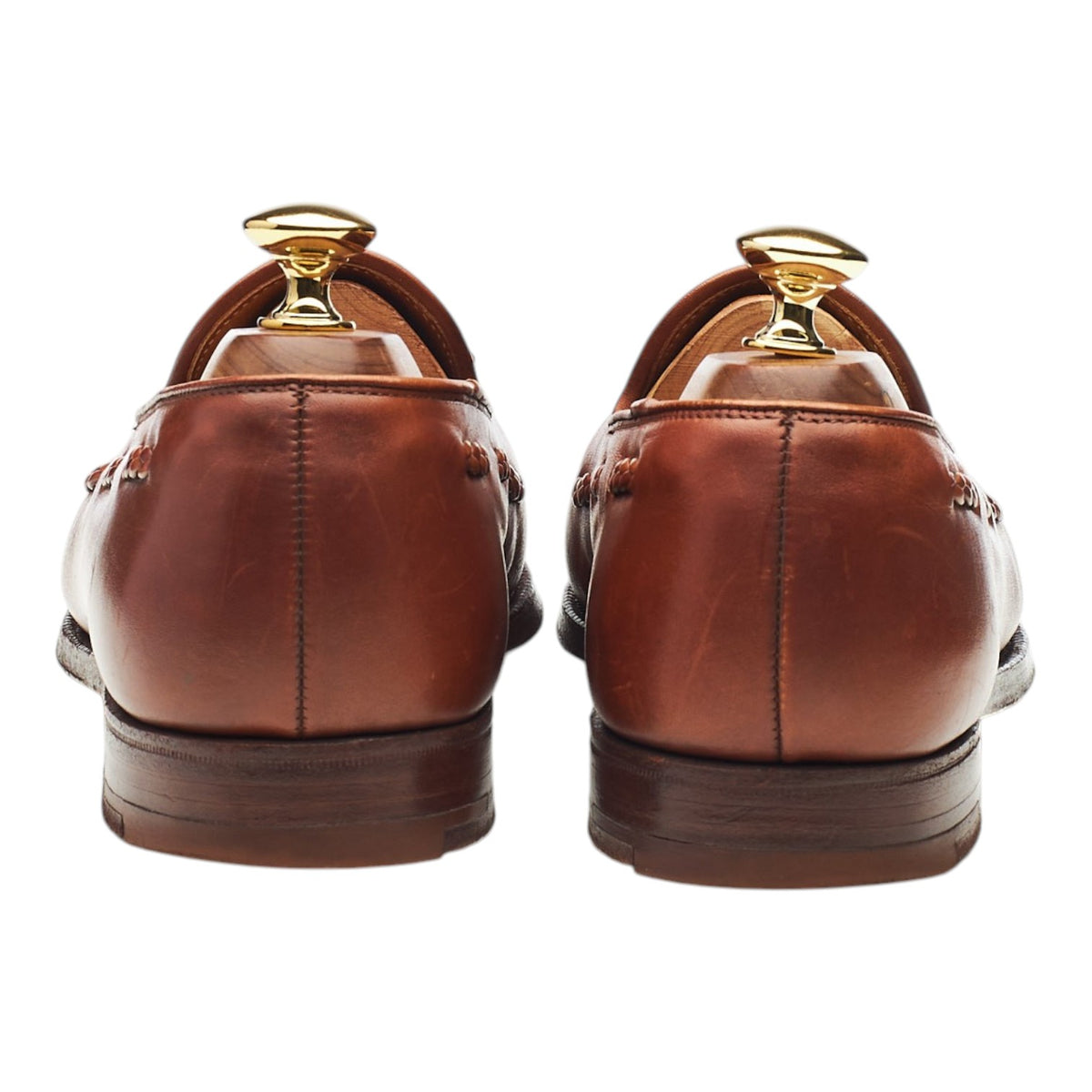 'Langham' Tan Brown Leather Tassel Loafers UK 6 EX