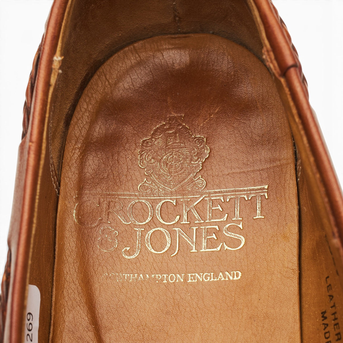 'Langham' Tan Brown Leather Tassel Loafers UK 6 EX