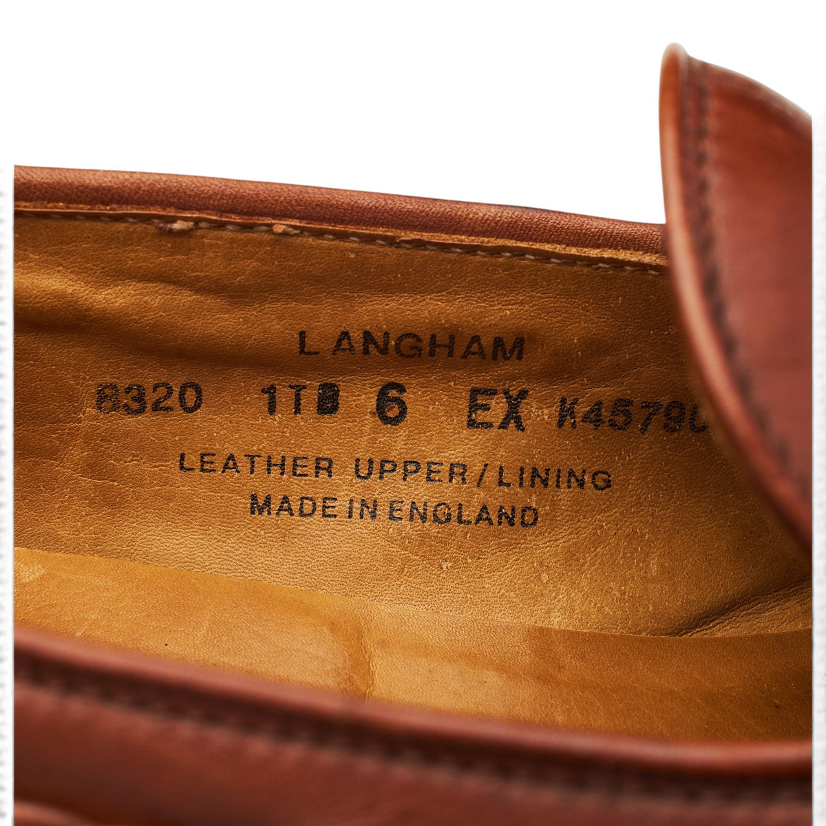 'Langham' Tan Brown Leather Tassel Loafers UK 6 EX