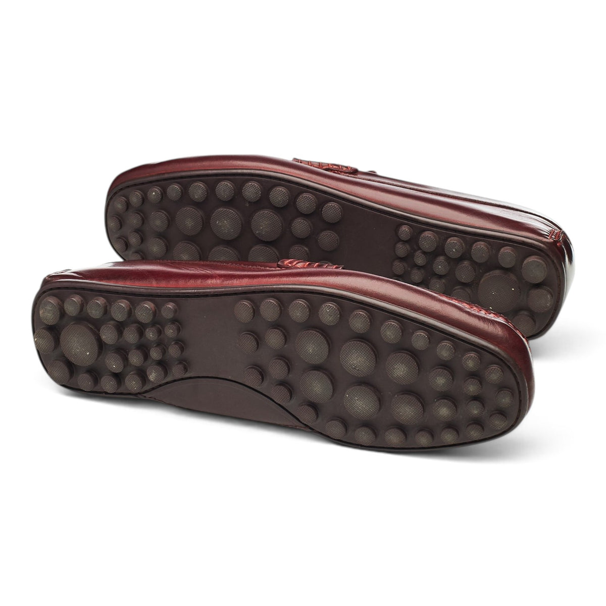 'Donnington' Burgundy Leather Driving Loafers UK 8 EU 42 F