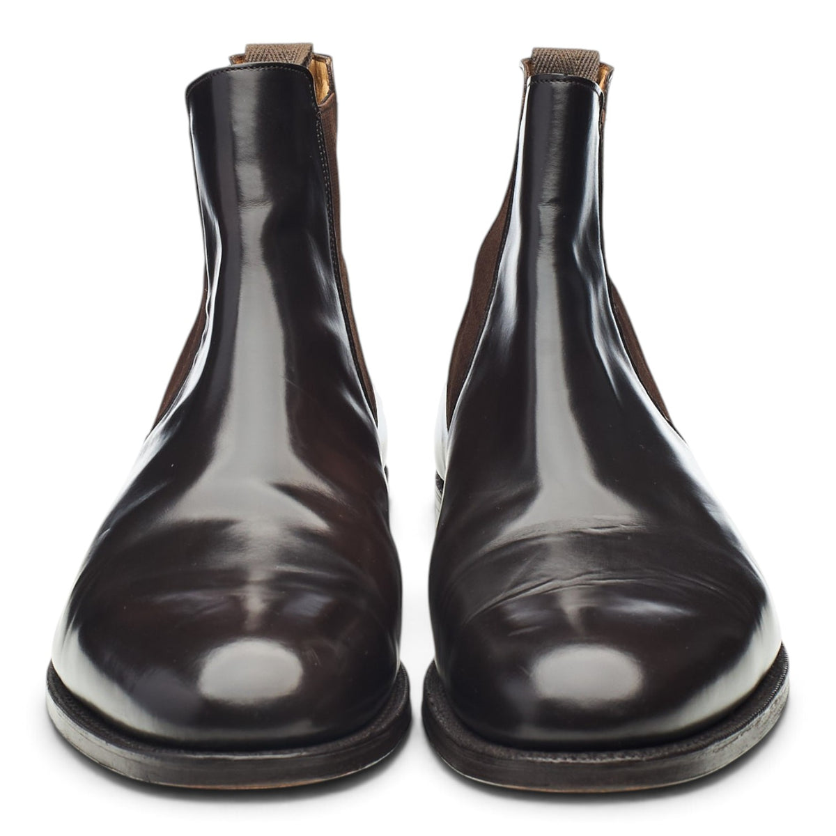 'Beijing' Dark Brown Leather Chelsea Boots UK 9 G