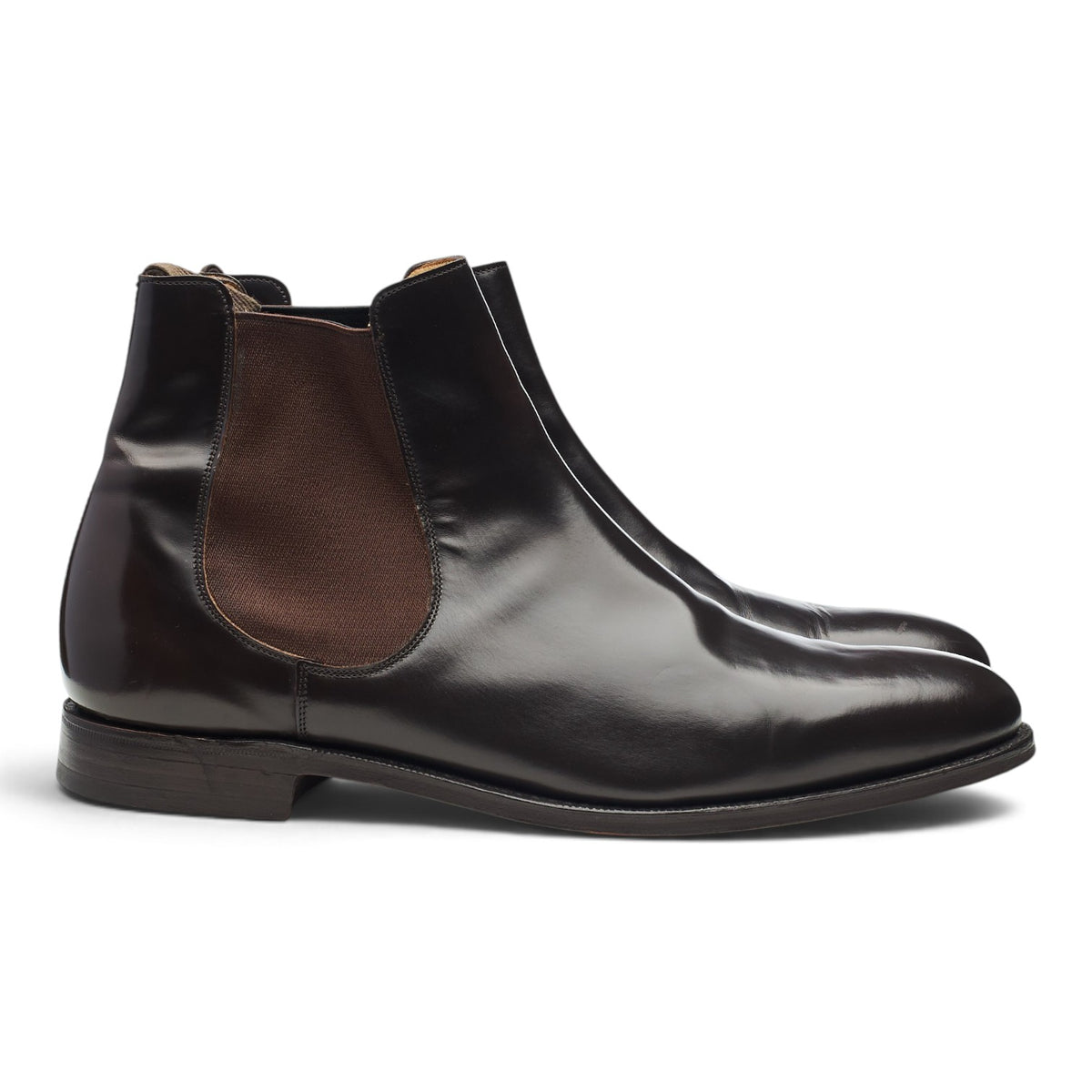 'Beijing' Dark Brown Leather Chelsea Boots UK 9 G