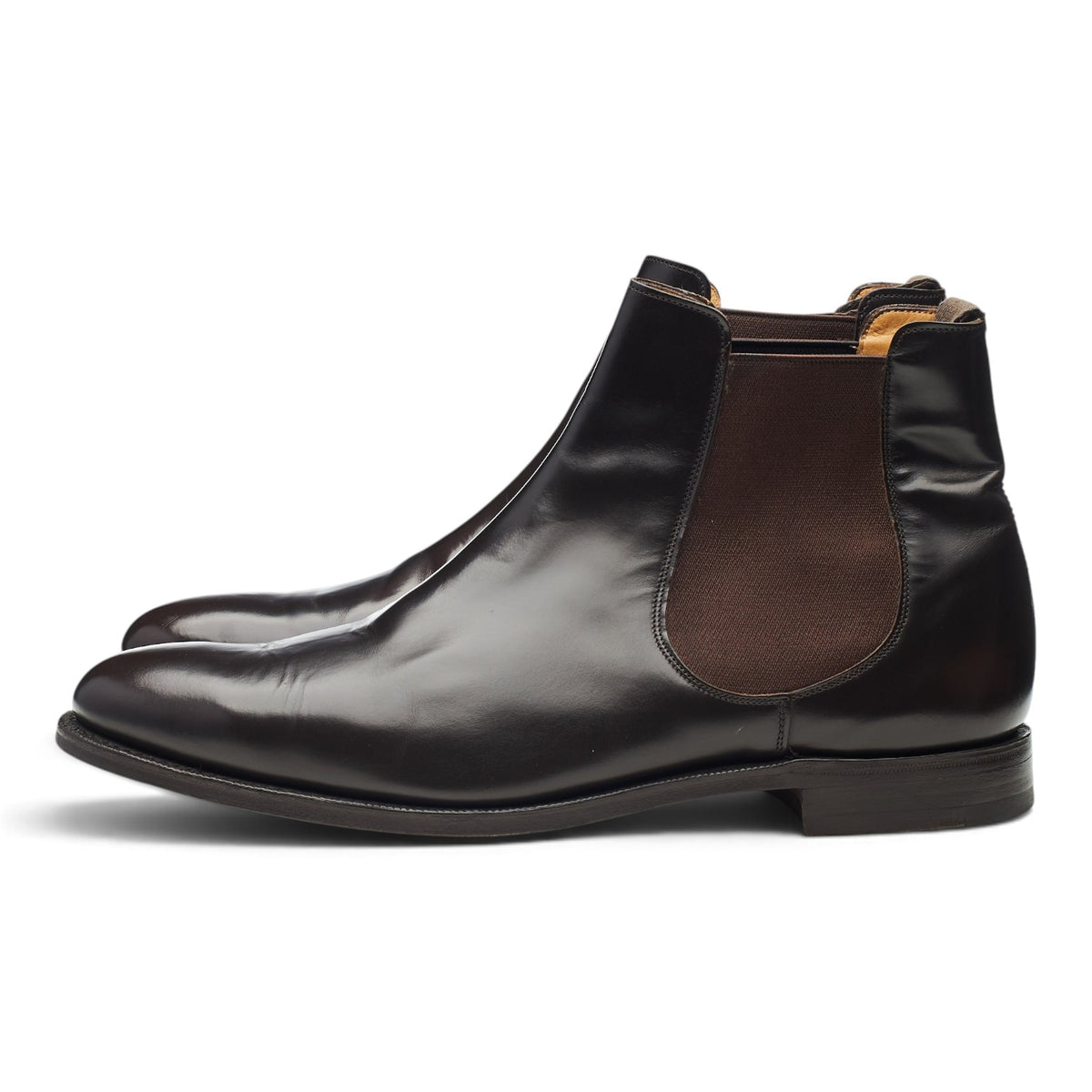 'Beijing' Dark Brown Leather Chelsea Boots UK 9 G
