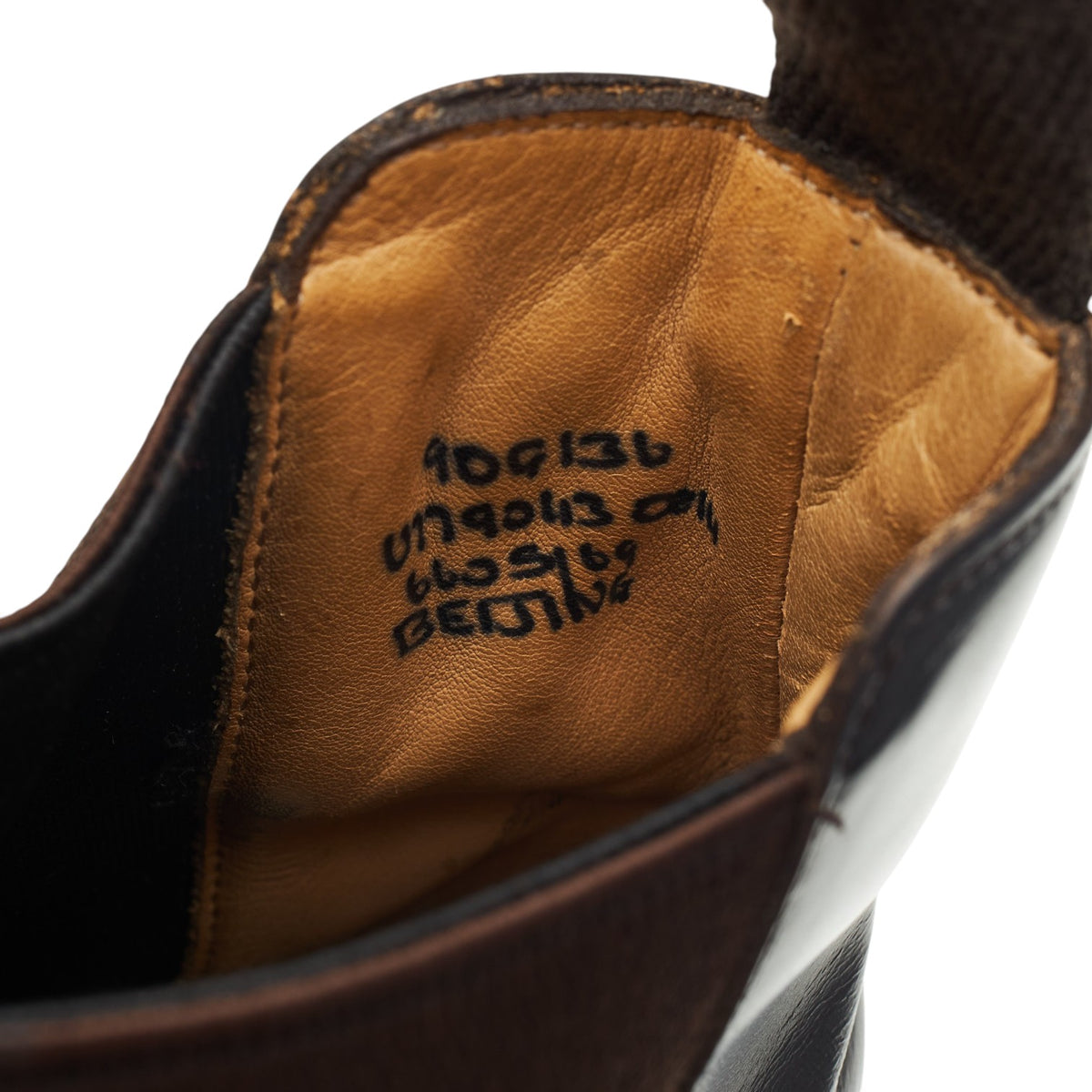 'Beijing' Dark Brown Leather Chelsea Boots UK 9 G
