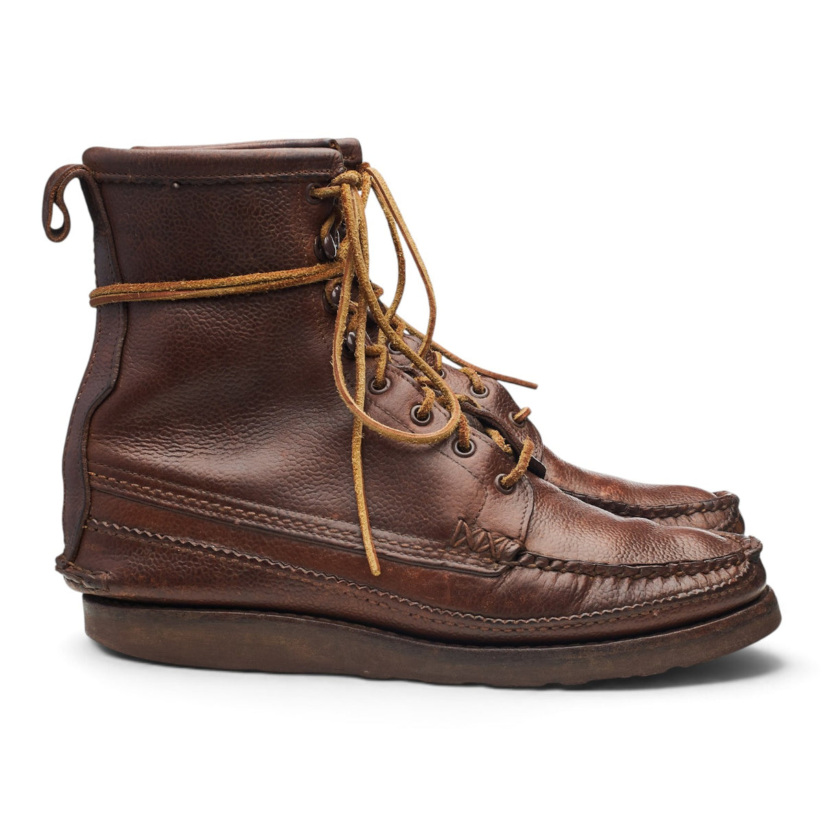 'Maine Guide' Brown Leather Boots UK 11