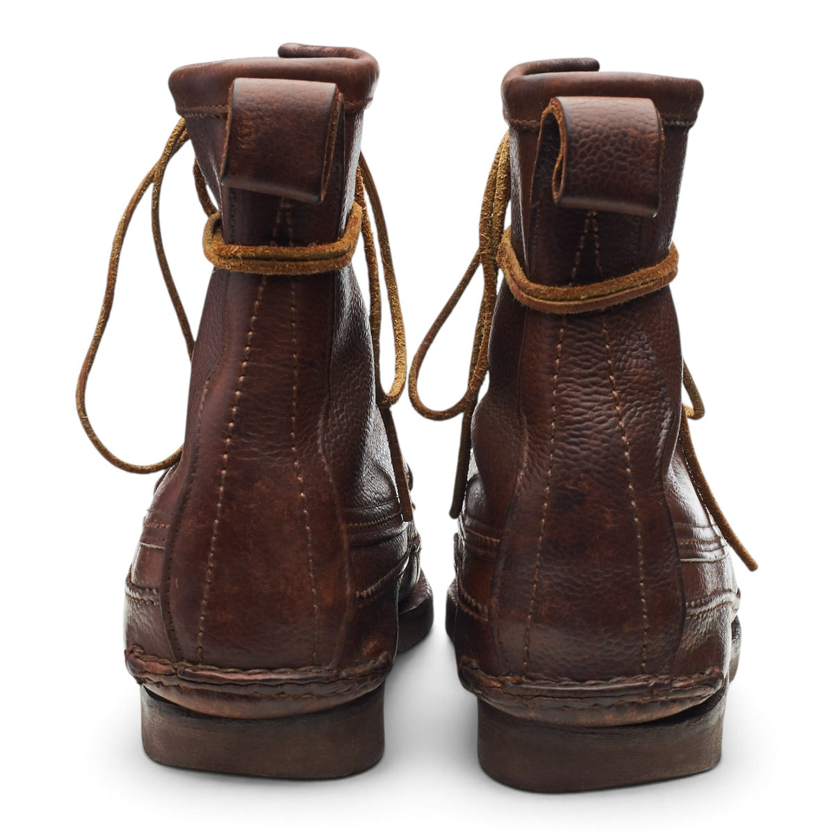 'Maine Guide' Brown Leather Boots UK 11