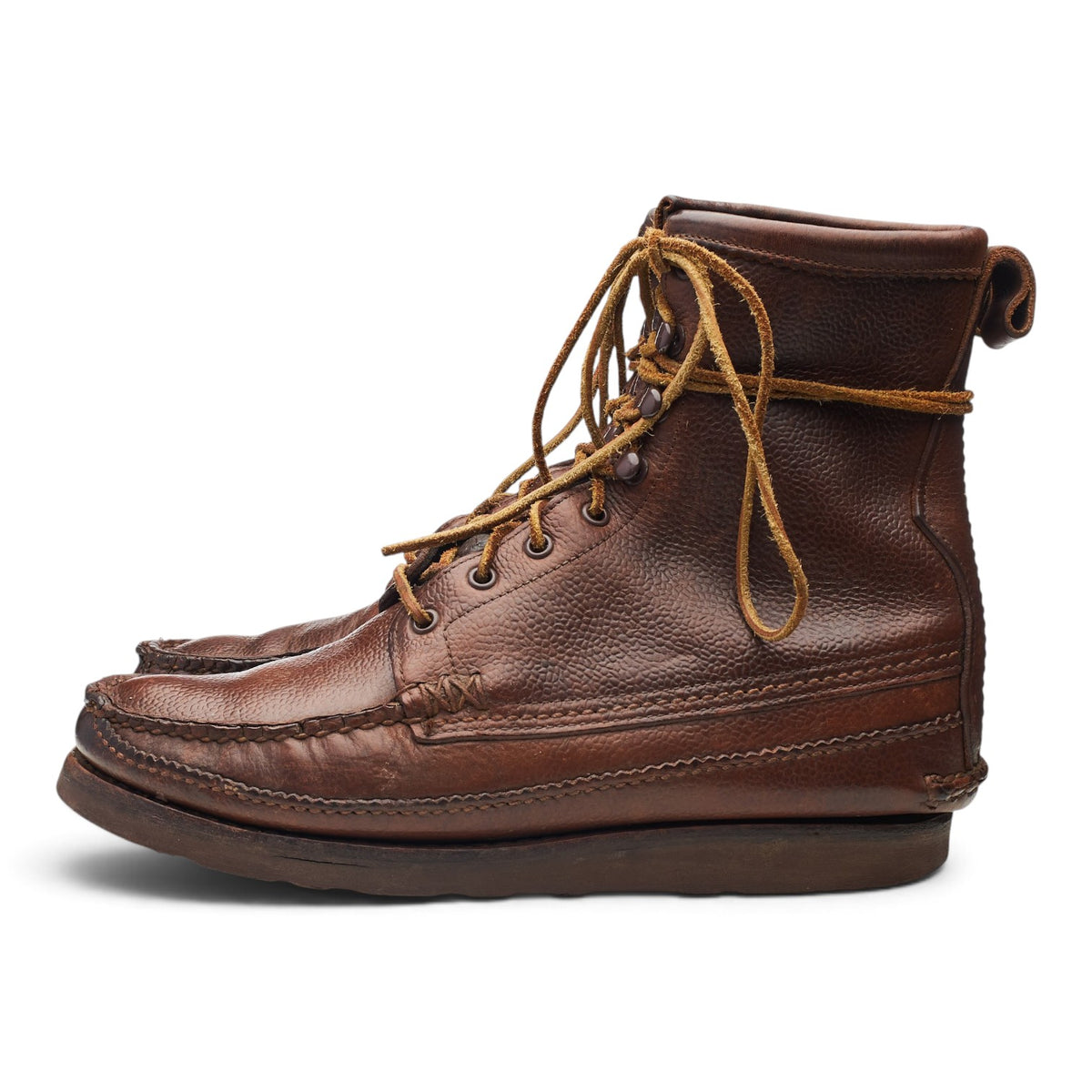 'Maine Guide' Brown Leather Boots UK 11