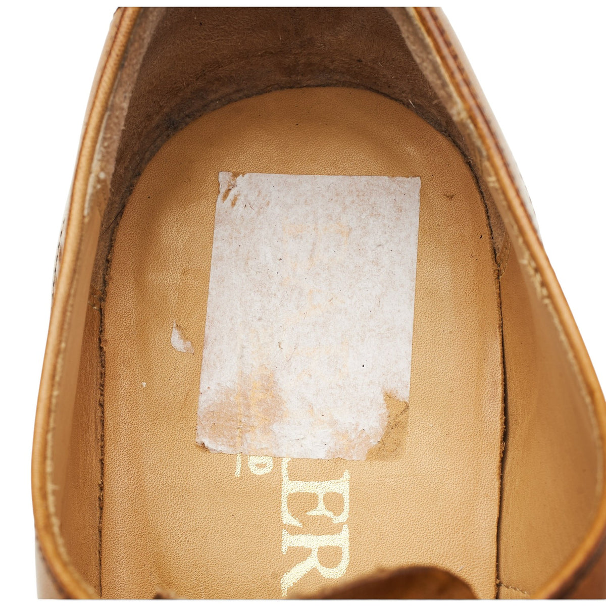 Tan Brown Leather Oxford Brogues UK 7.5 G