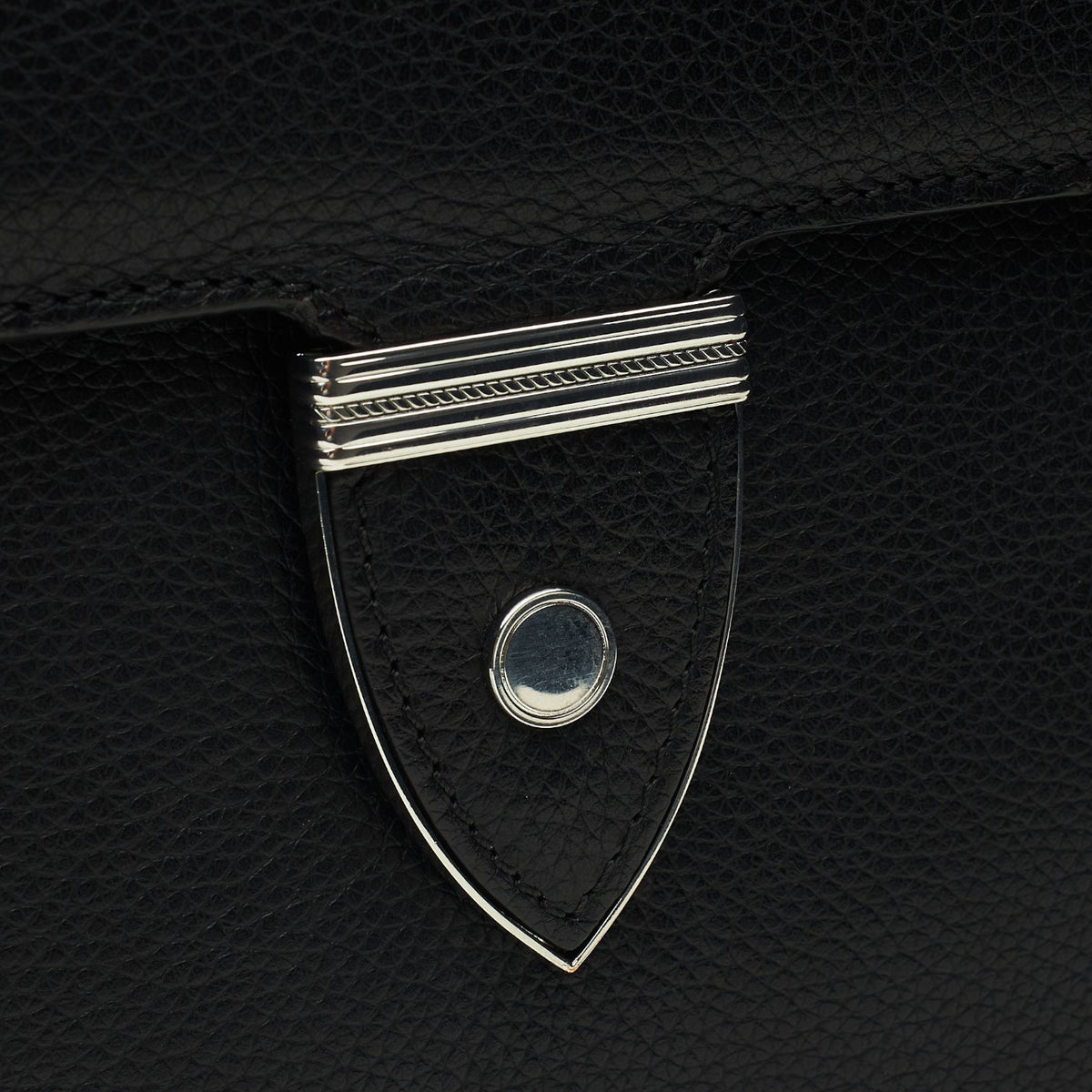 Black Grain Leather Folio / Document Holder