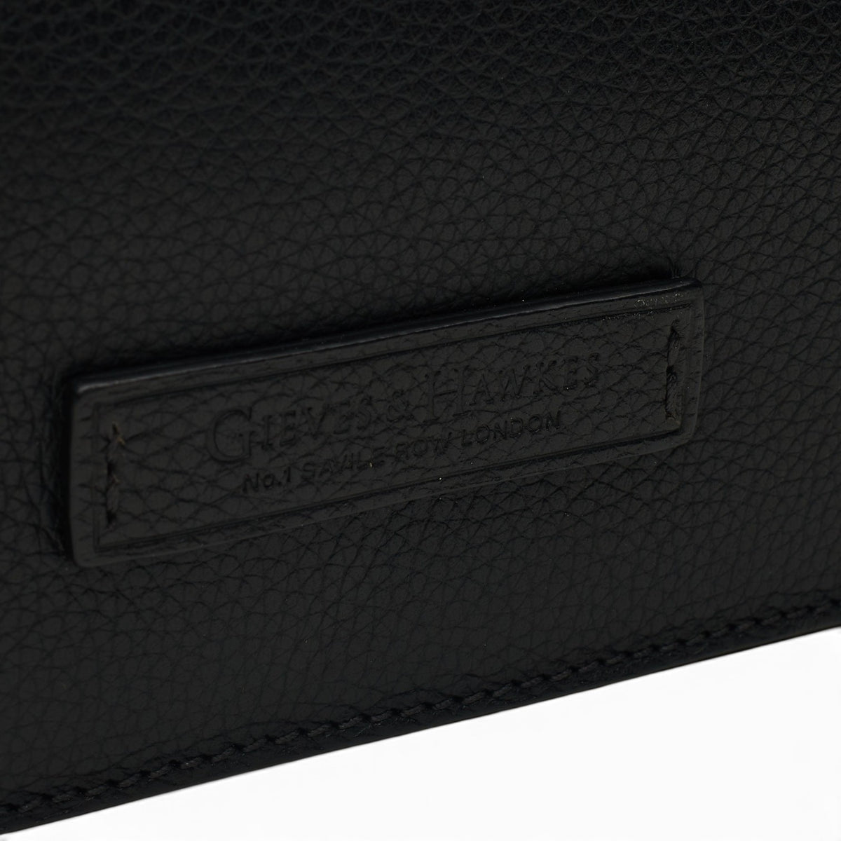 Black Grain Leather Folio / Document Holder