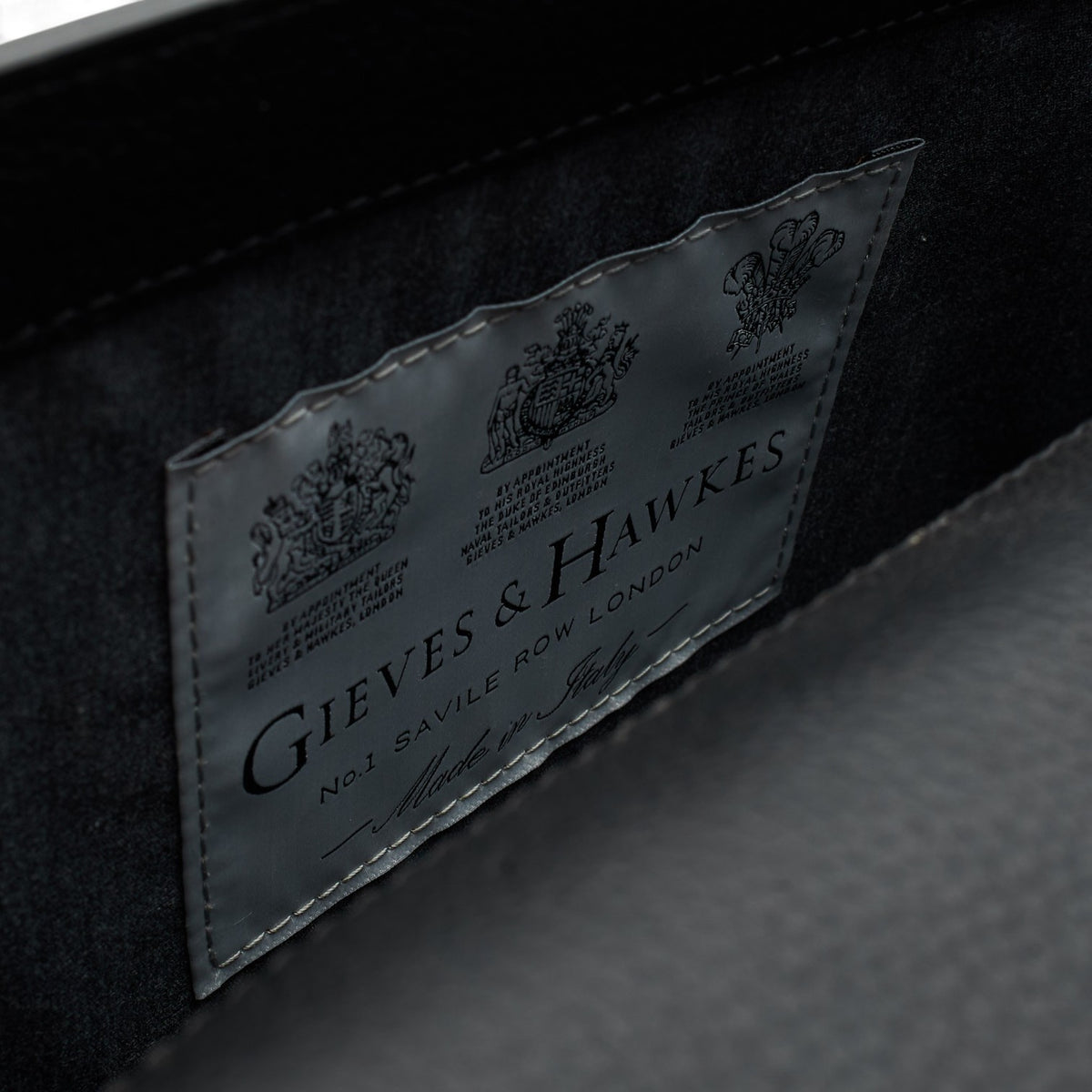 Black Grain Leather Folio / Document Holder