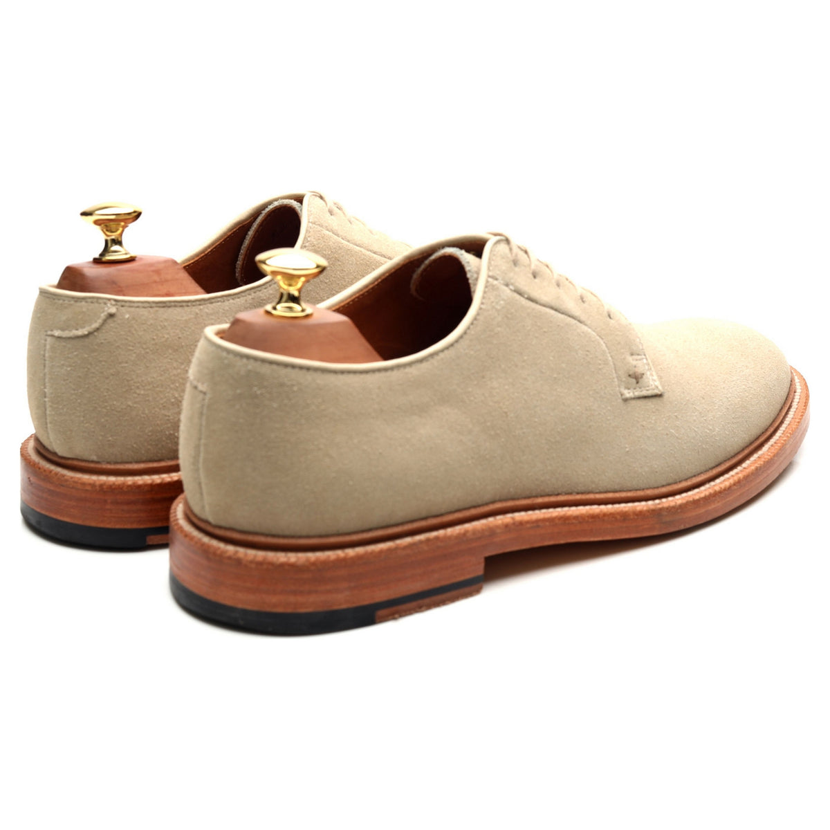 Beige Suede Derby UK 8 US 9