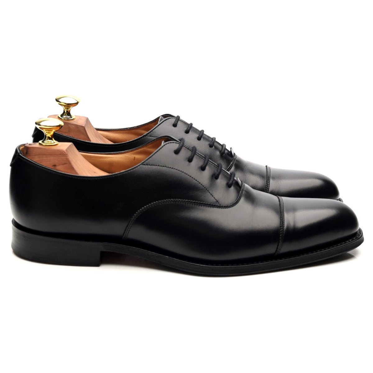 &#39;Westerham&#39; Black Leather Oxford UK 7 F