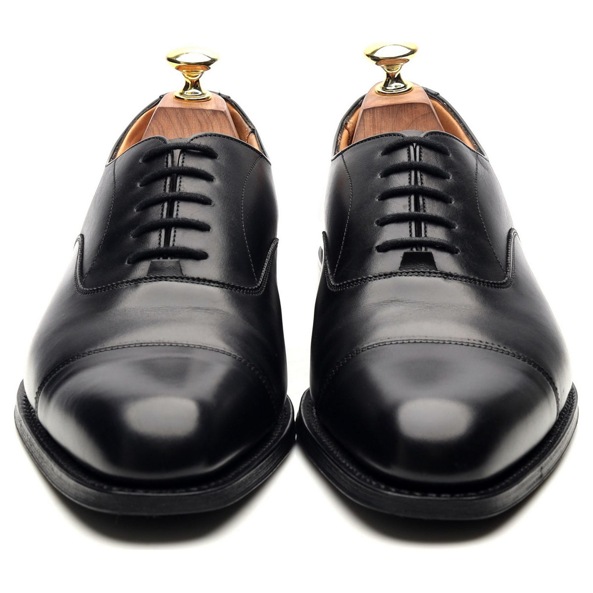 &#39;Westerham&#39; Black Leather Oxford UK 7 F