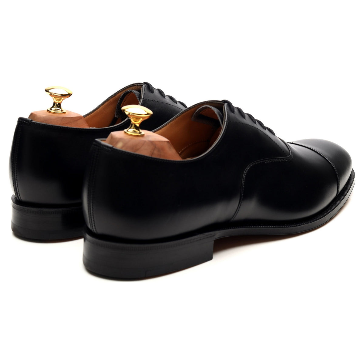 &#39;Consul&#39; Black Leather Oxford UK 10 G