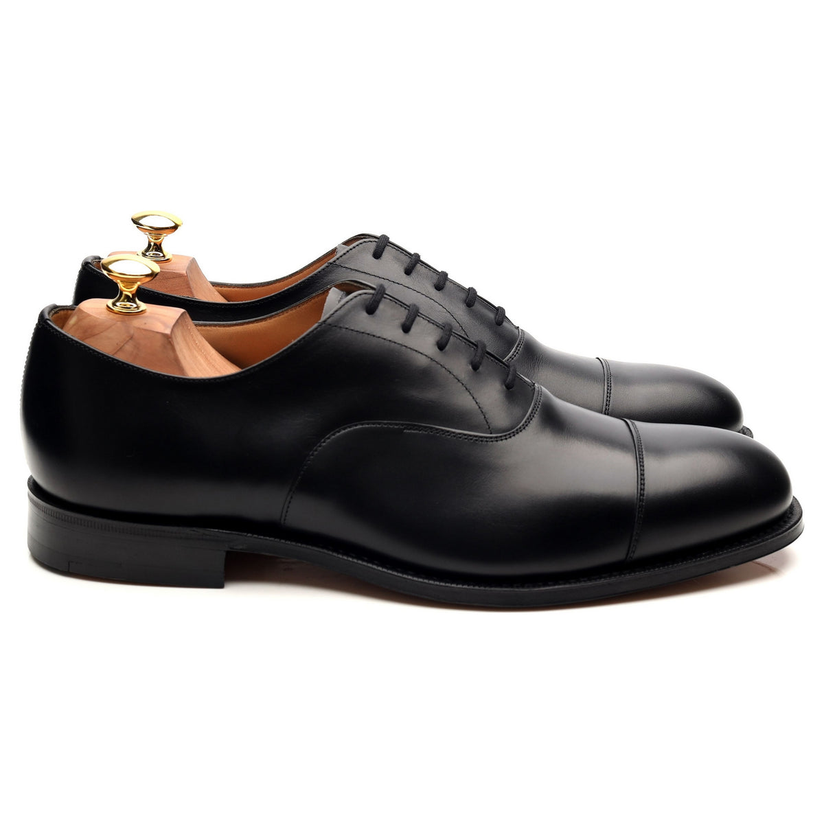 &#39;Consul&#39; Black Leather Oxford UK 10 G