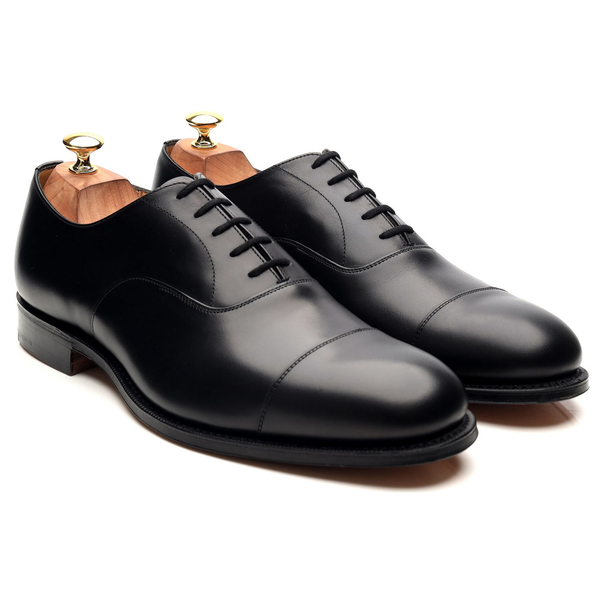 &#39;Consul&#39; Black Leather Oxford UK 10 G