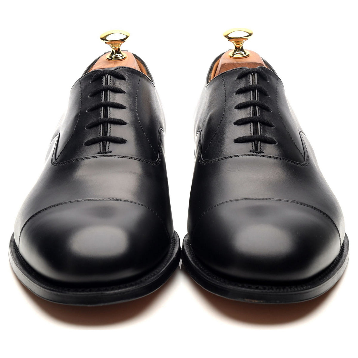 &#39;Consul&#39; Black Leather Oxford UK 10 G