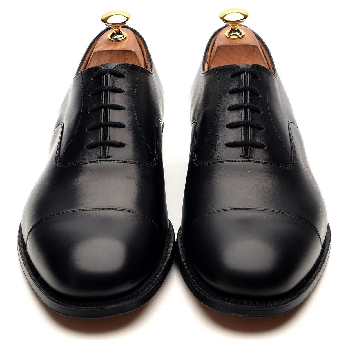 &#39;Consul&#39; Black Leather Oxford UK 10 G