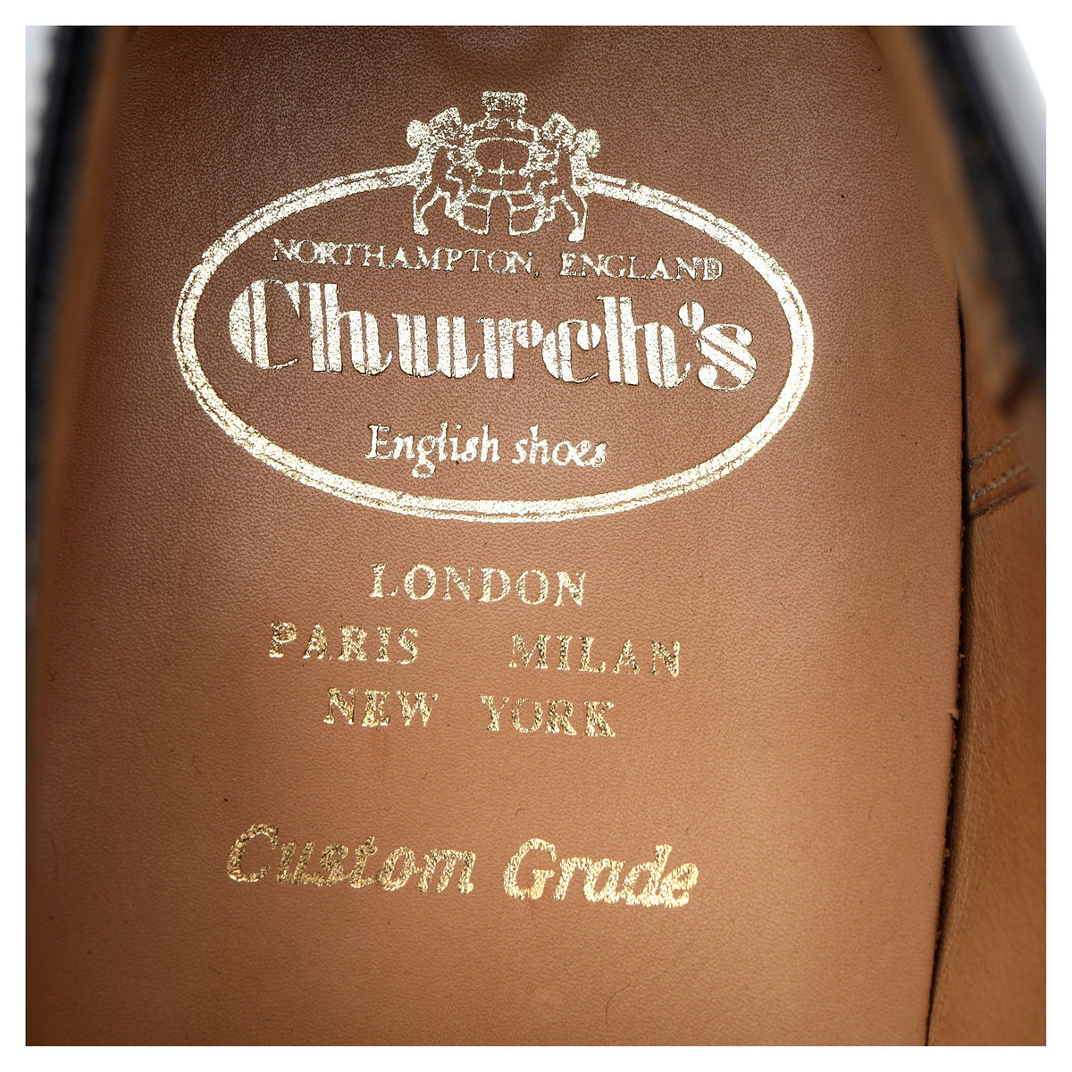 &#39;Consul&#39; Black Leather Oxford UK 10 G