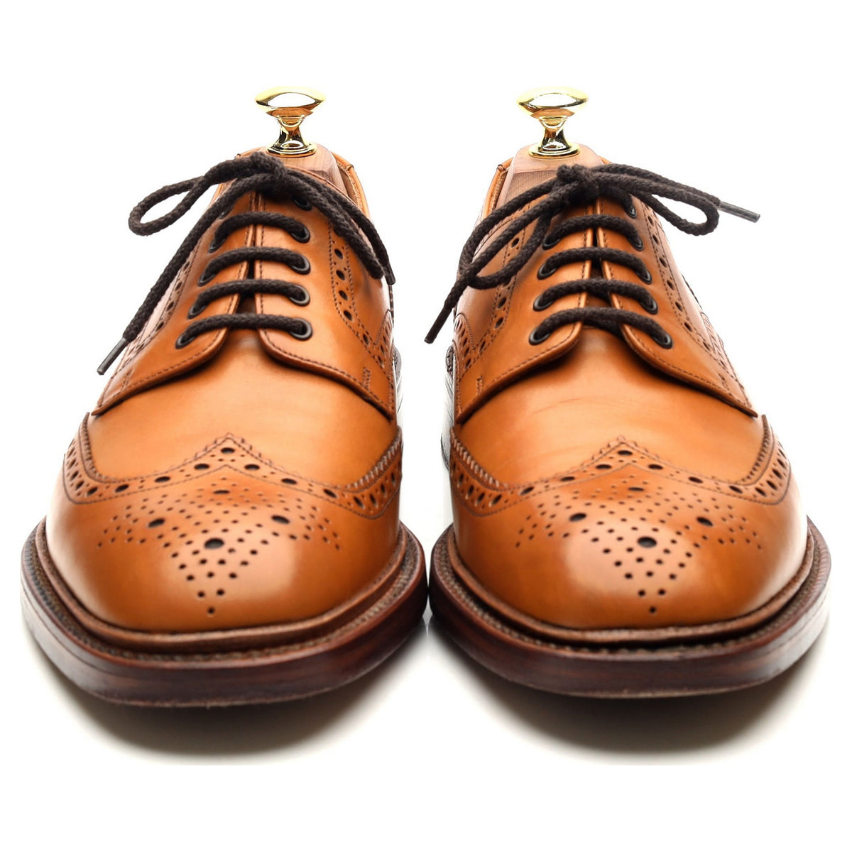 Brogue Shoes Chester Brogues 1880 'Chester 2' Tan Brown Leather