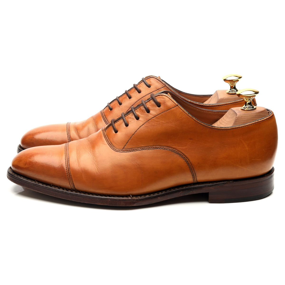 1880 &#39;Aldwych&#39; Tan Brown Leather Oxford UK 6.5 F