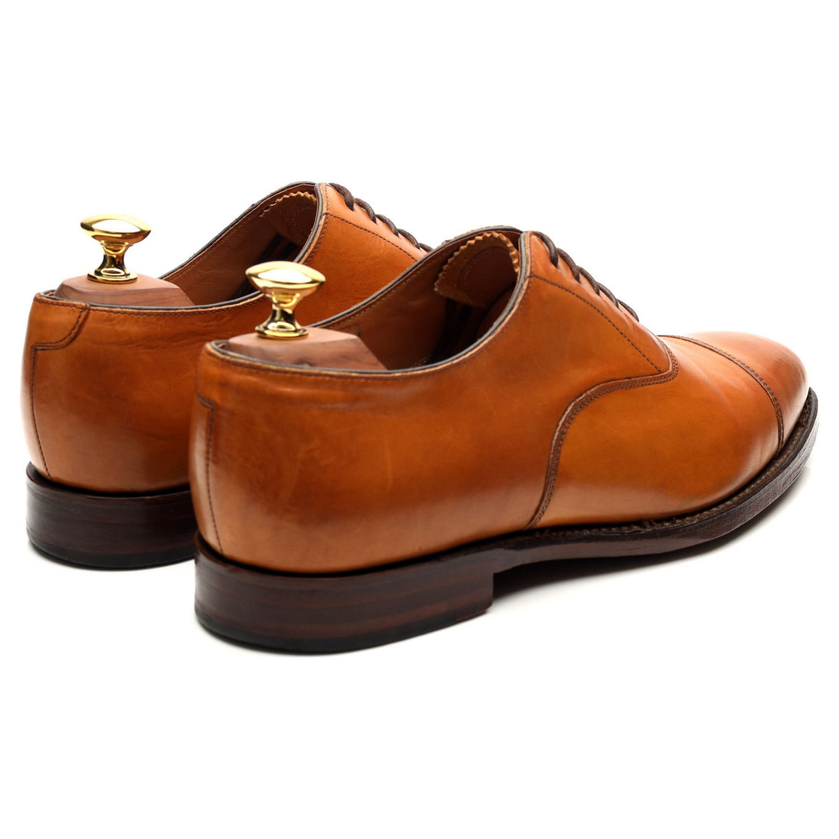 1880 &#39;Aldwych&#39; Tan Brown Leather Oxford UK 6.5 F