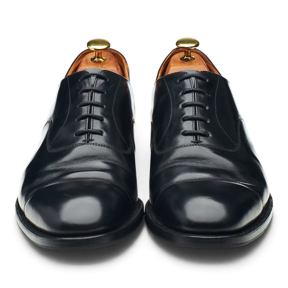 'Balmoral' Black Leather Oxford UK 9.5 G