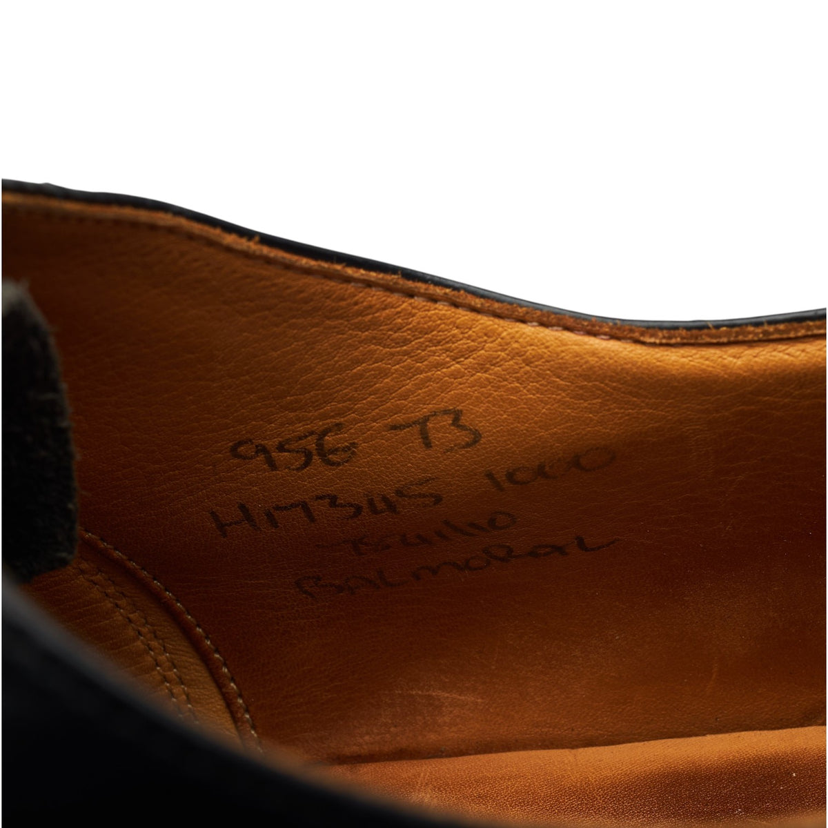 'Balmoral' Black Leather Oxford UK 9.5 G