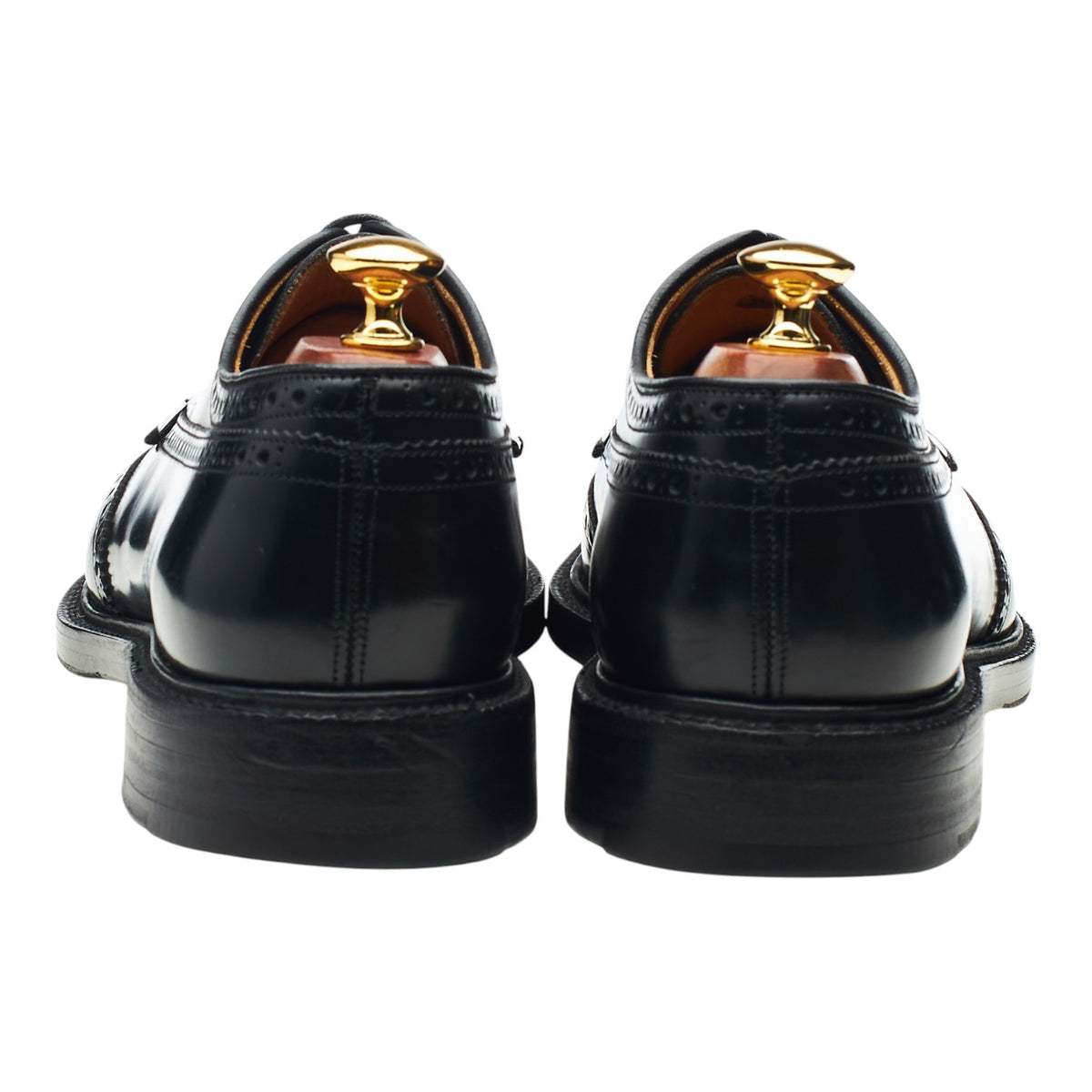 'Grafton' Black Leather Derby Brogues UK 8.5 F