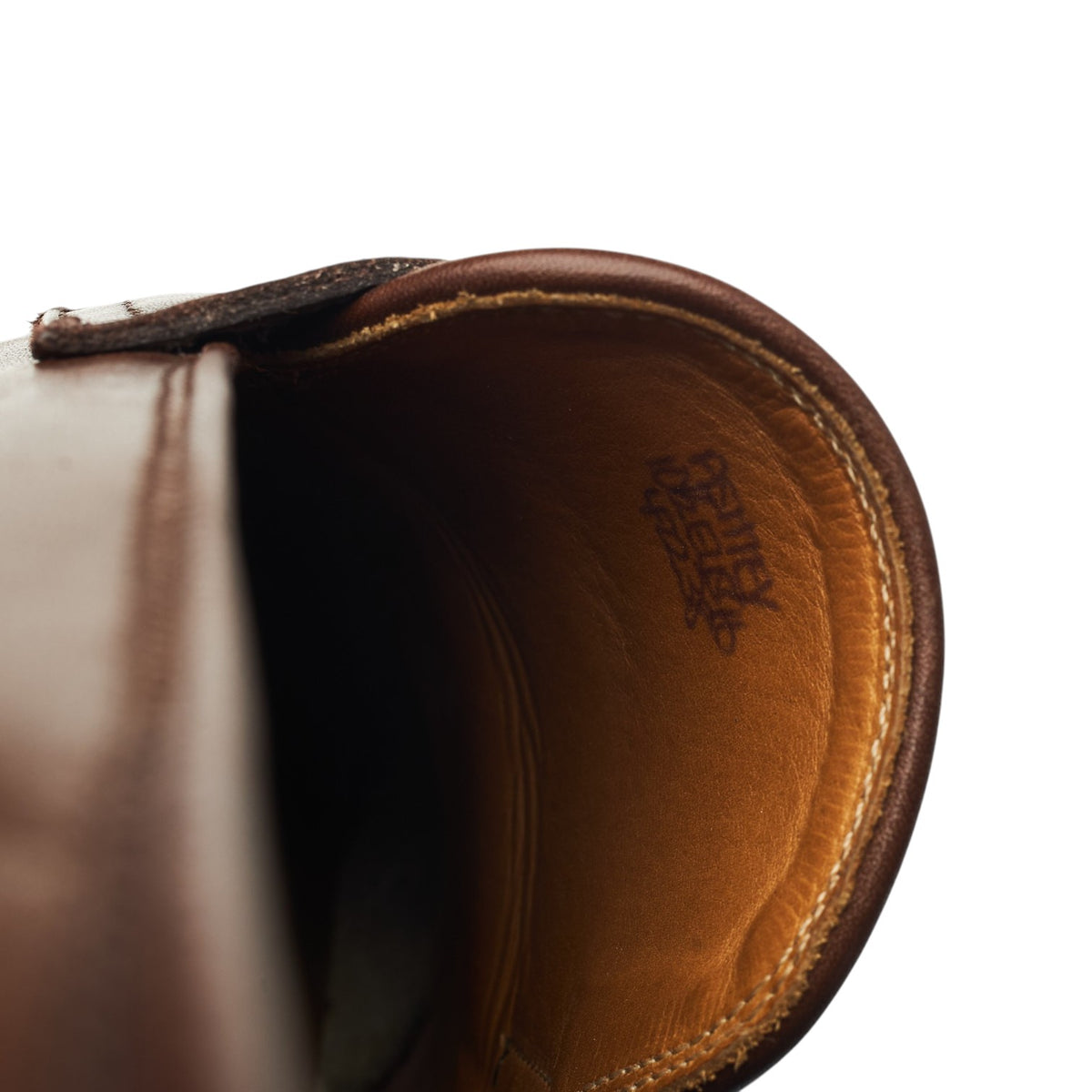 'Ashley' Dark Brown Leather Split Toe Loafers UK 10.5 E