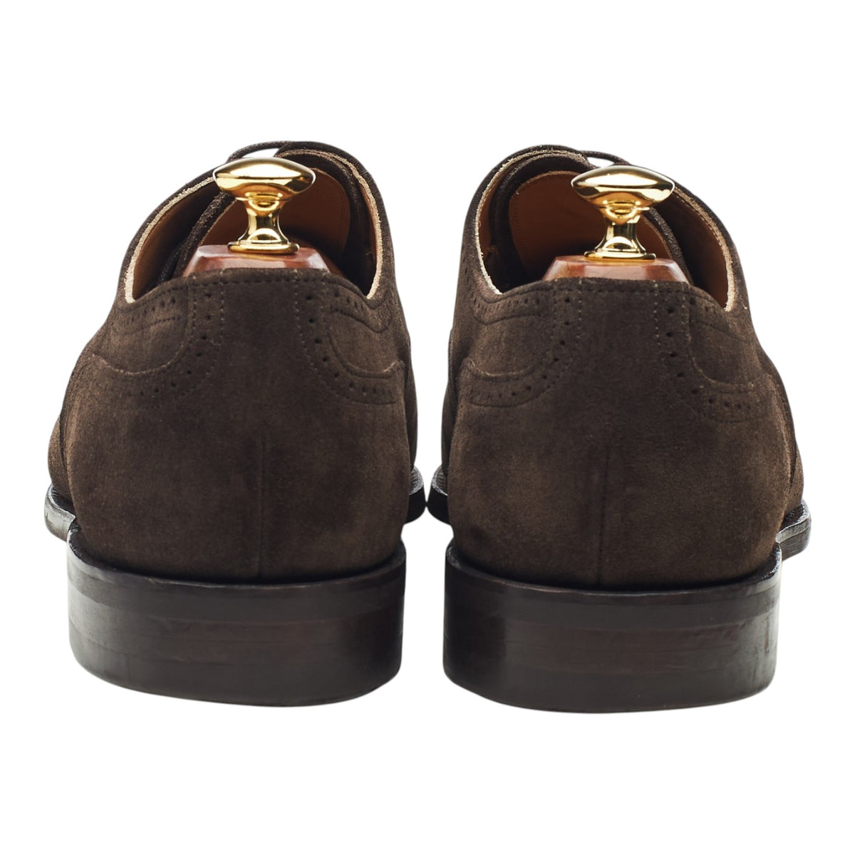 'Kelmarsh' Dark Brown Suede Oxford Brogues UK 9.5 F