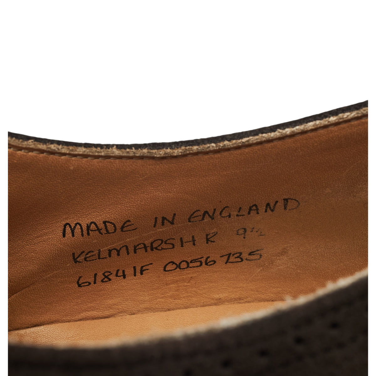 'Kelmarsh' Dark Brown Suede Oxford Brogues UK 9.5 F