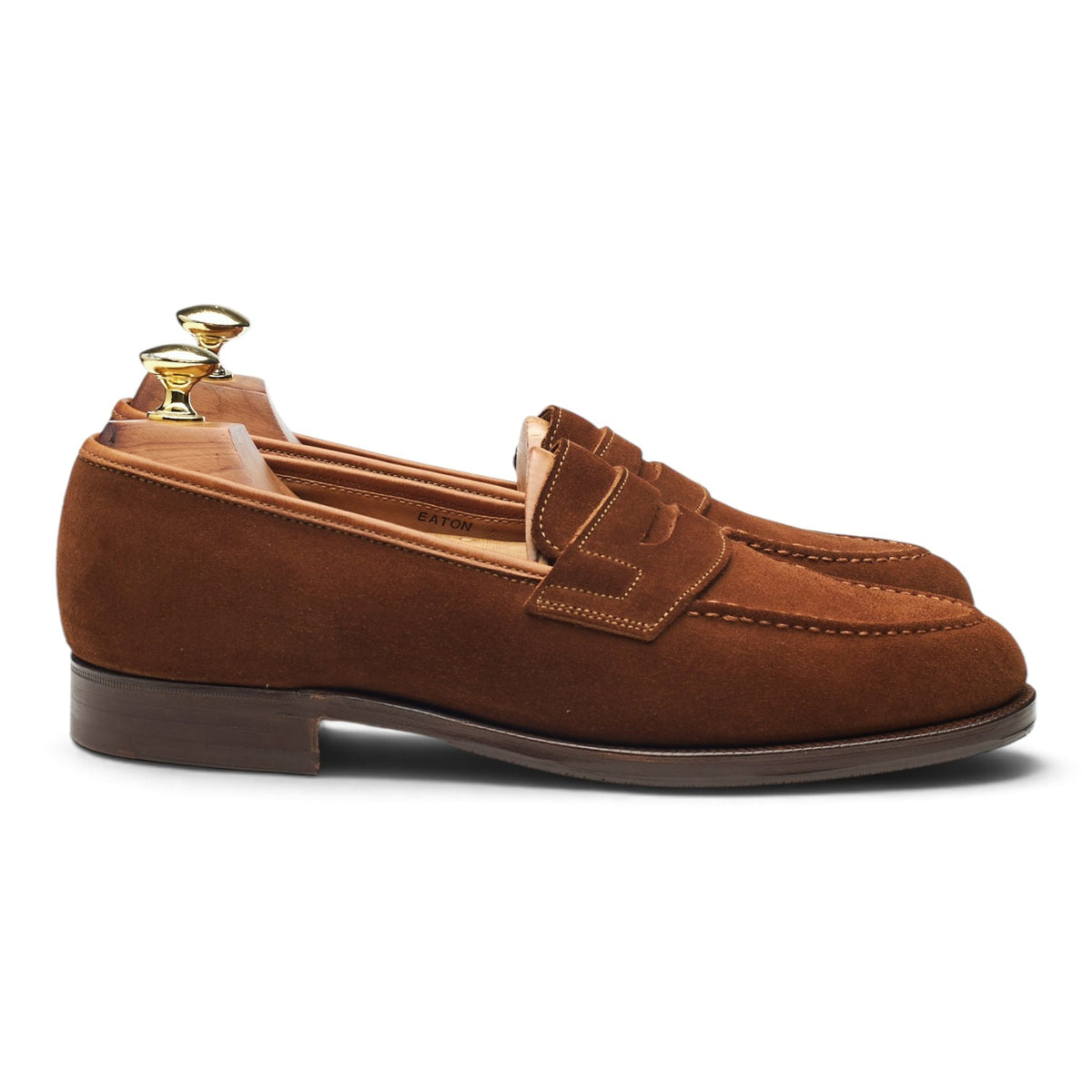 'Eaton' Snuff Brown Suede Loafers UK 7 EX