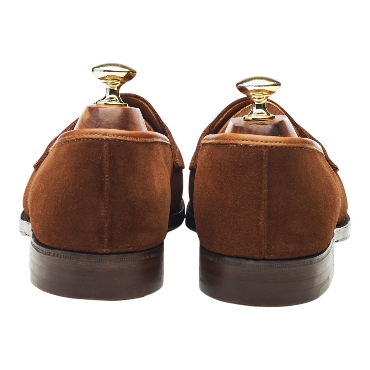 'Eaton' Snuff Brown Suede Loafers UK 7 EX