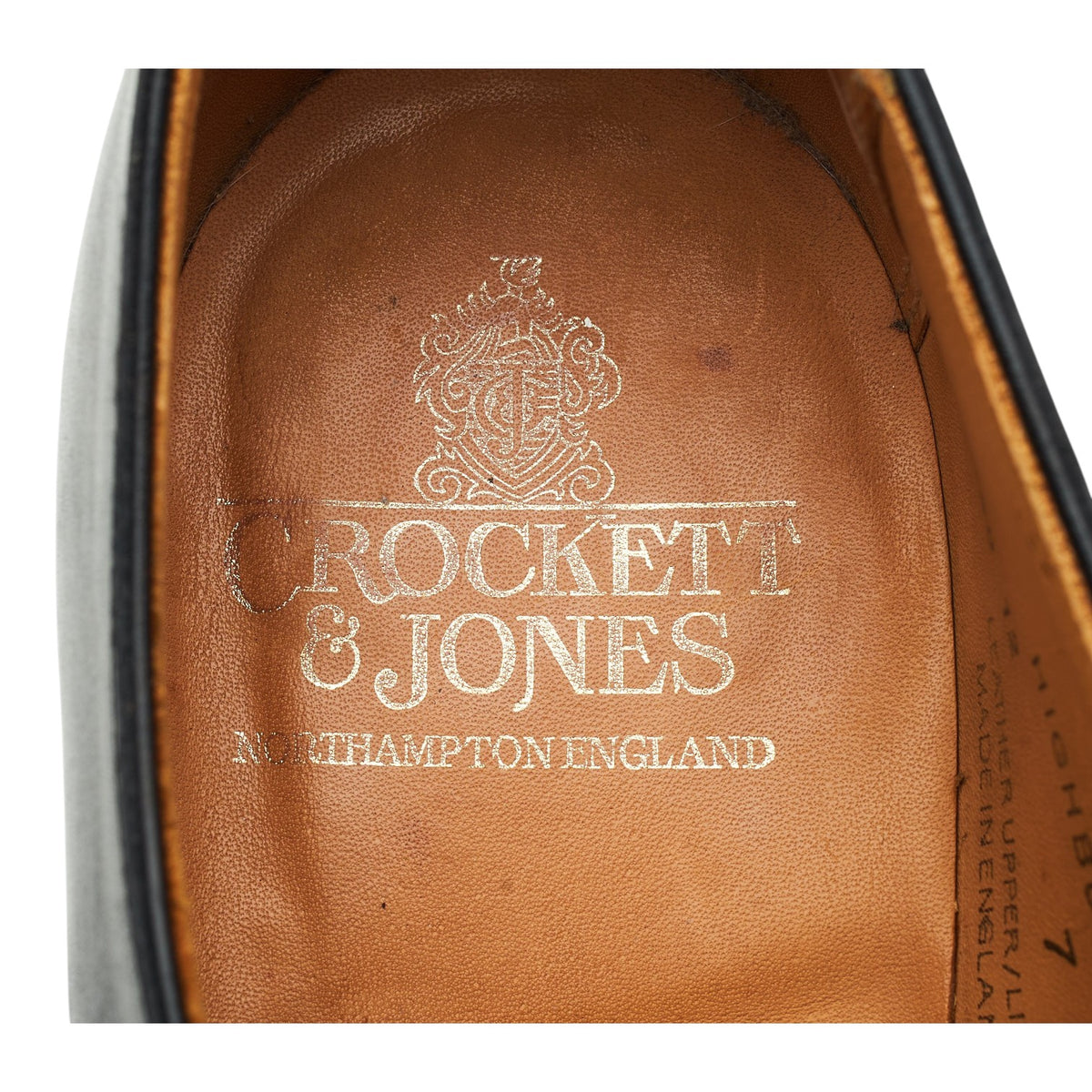 'Highbury' Black Leather Derby UK 7 E