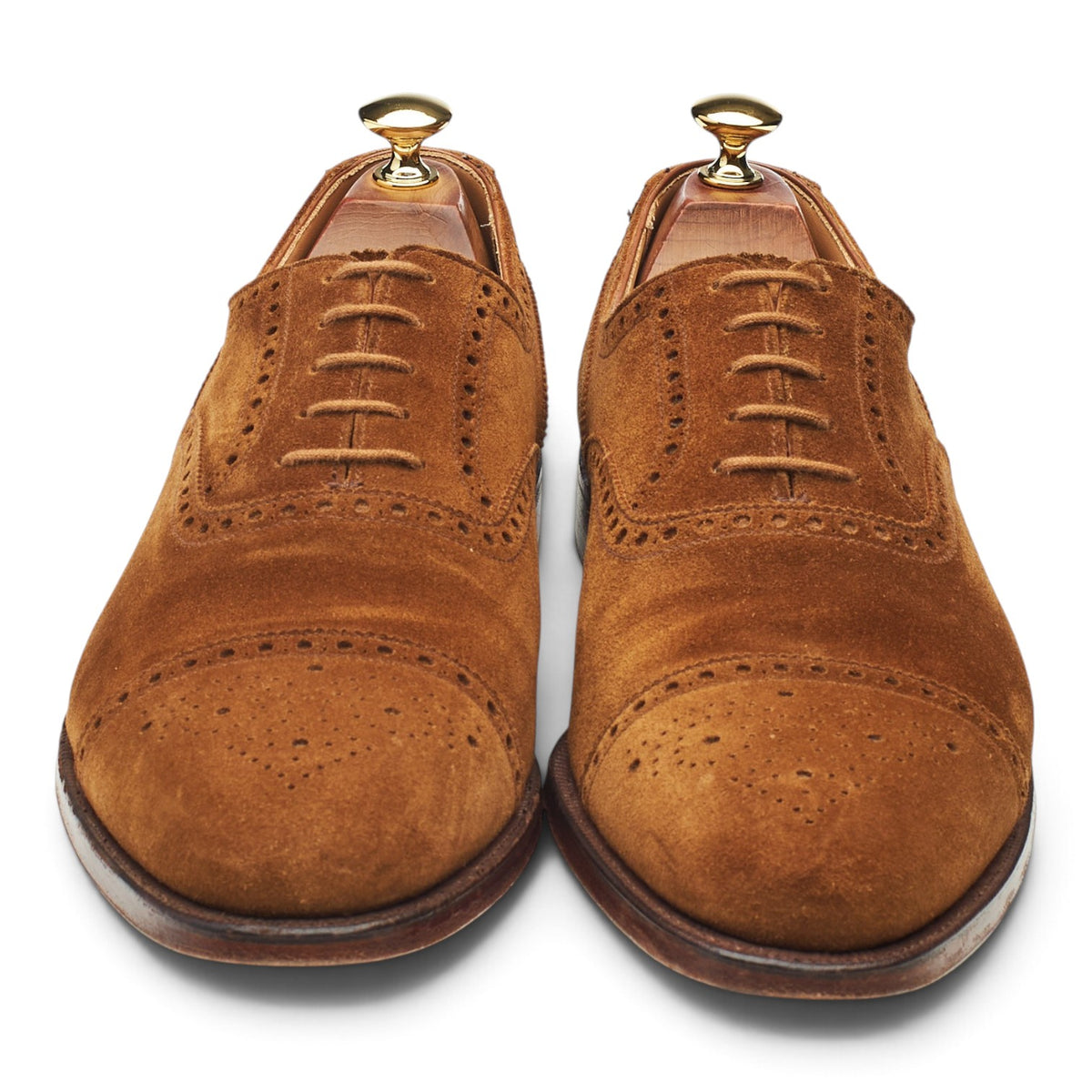 'Westfield' Snuff Brown Suede Oxford Brogues UK 9 E