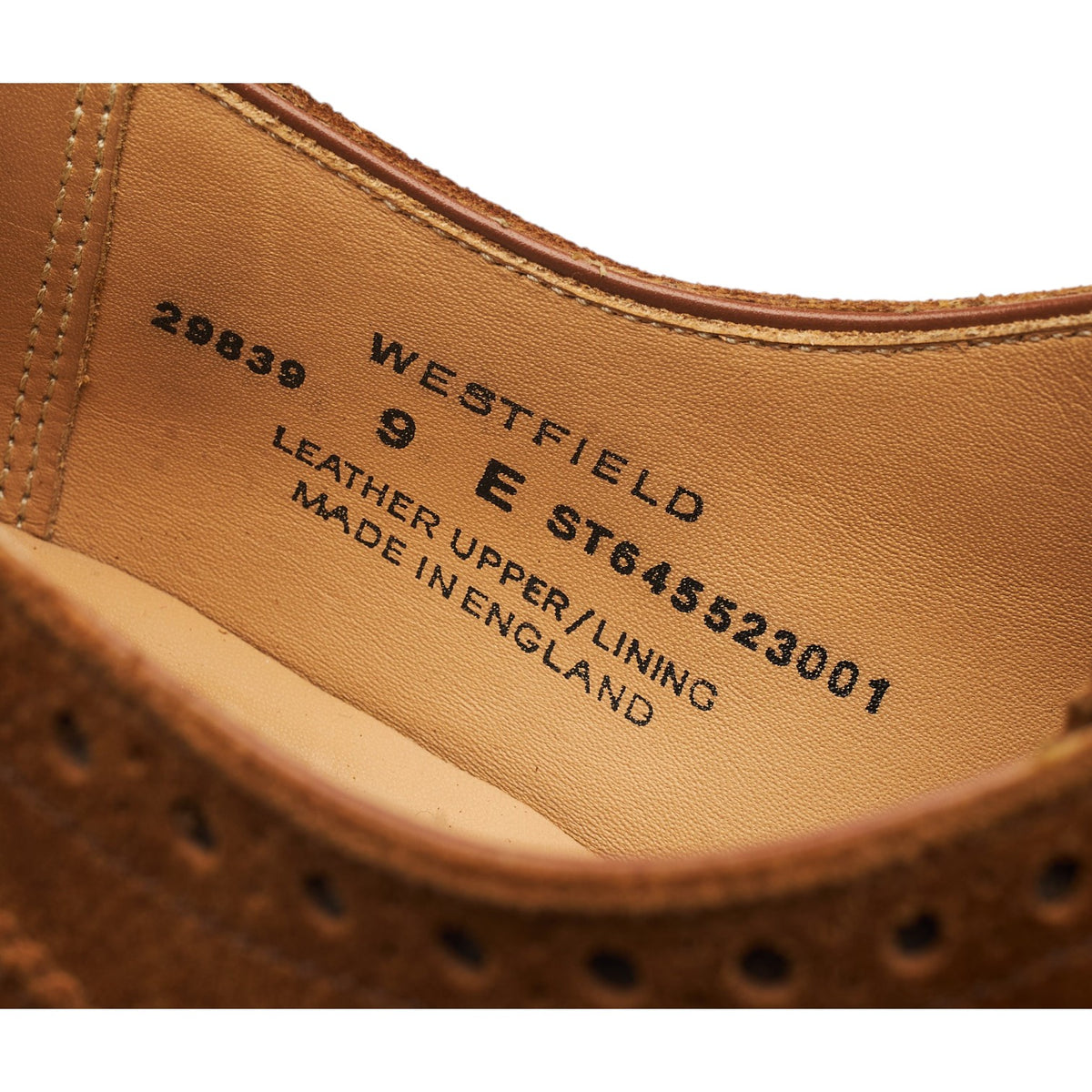 'Westfield' Snuff Brown Suede Oxford Brogues UK 9 E
